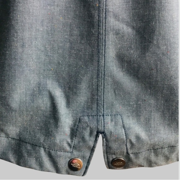 The North Face Dryvent Women Heather Blue Hooded Trench Rain Coat Jacket X Large - Picture 11 of 15